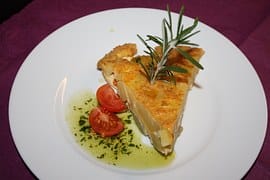 food served on plate
